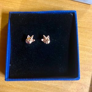 Letter “F” earrings